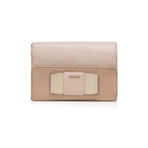 Miu Miu Two Tone Madras Leather Bow Detail Wallet